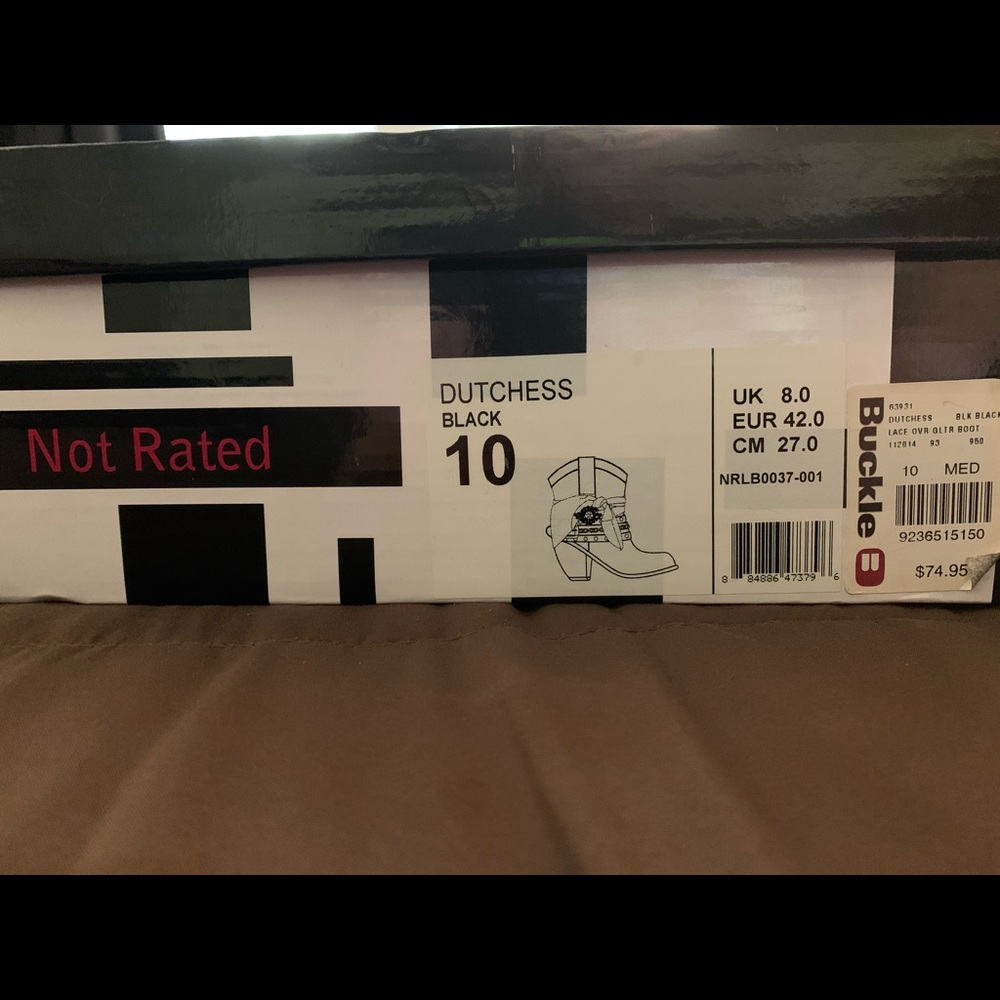Buckle not rated ankle boots